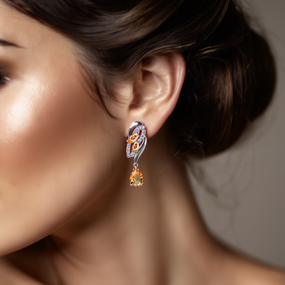 Sapphire Glow Earrings