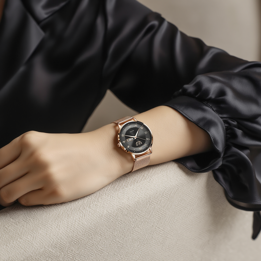 LuxeTime Rose Gold Watch