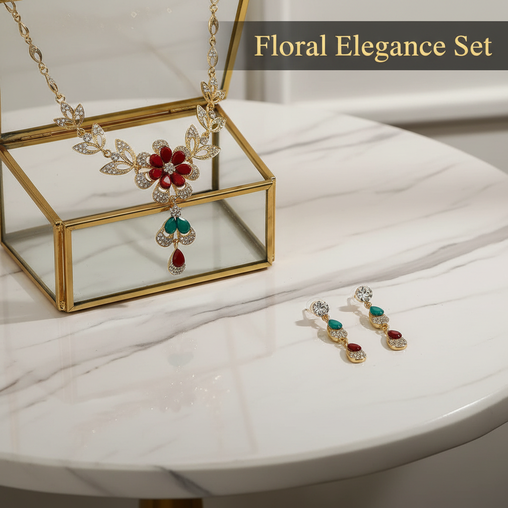 Floral Elegance Set - Design exato da referência