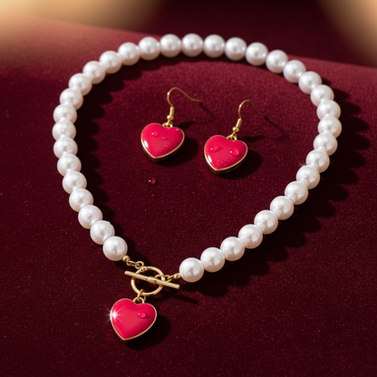 Foto tentadora do conjunto de joias para página de vendas