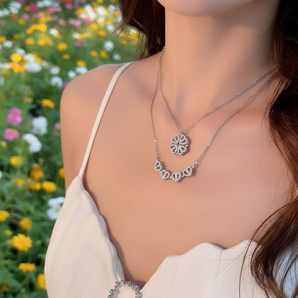 Heart Clover 2-in-1 Necklace
