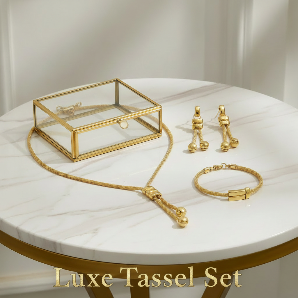 Luxe Tassel Set completo sem cortes
