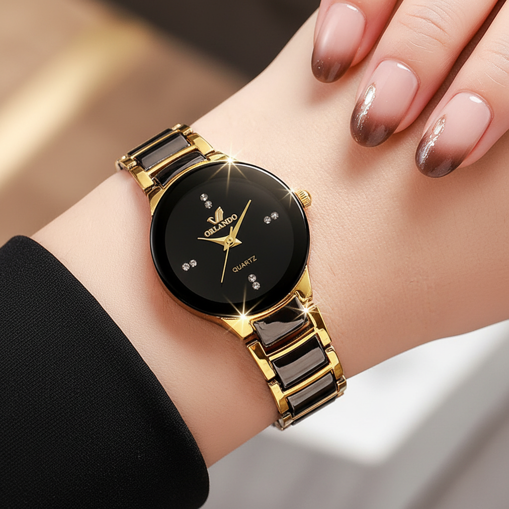 Model 1 - Black Outfit Elegance