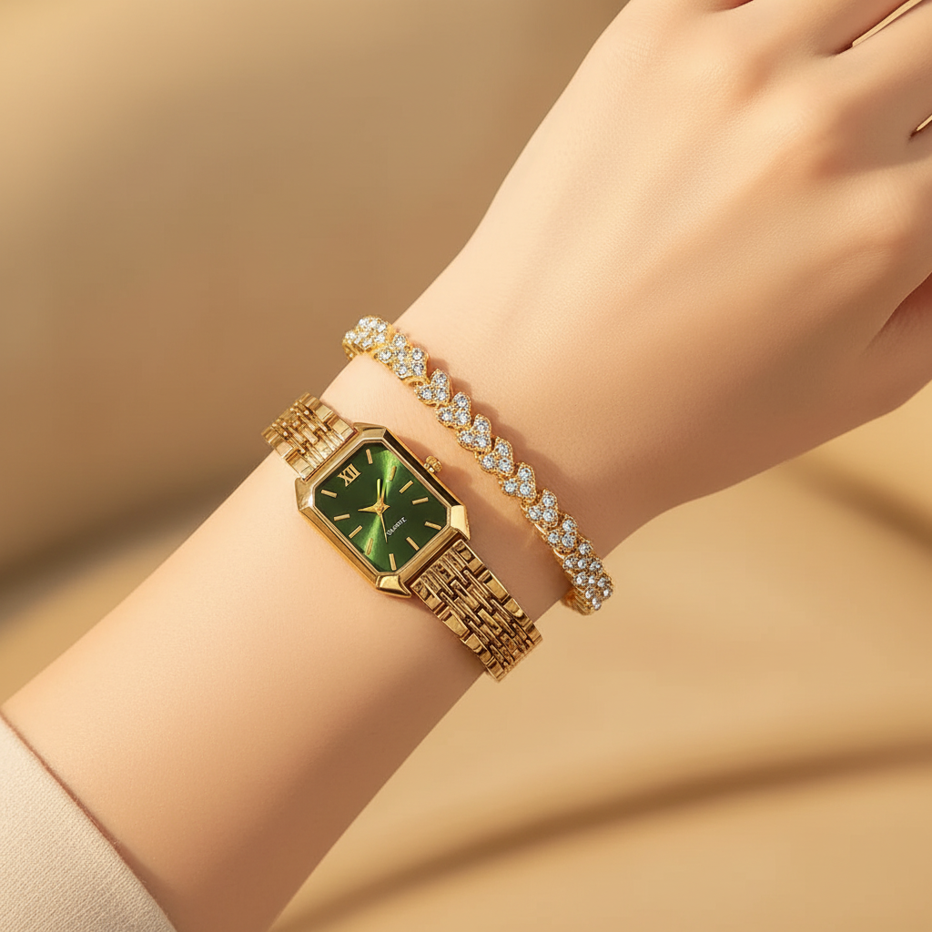 Watch & Bracelet Model - Warm Tone
